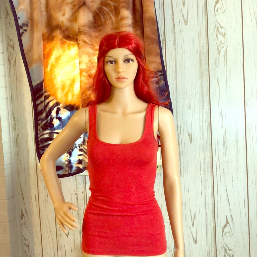 Red tank top
